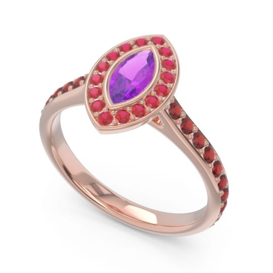 Halo Pave Marquise Pravahana Ring