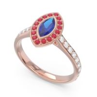 Halo Pave Marquise Pravahana Ring