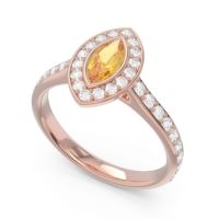 Halo Pave Marquise Pravahana Ring