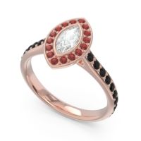 Halo Pave Marquise Pravahana Ring