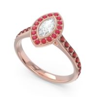 Halo Pave Marquise Pravahana Ring