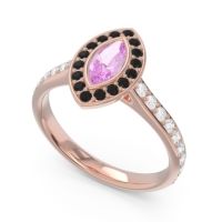 Halo Pave Marquise Pravahana Ring