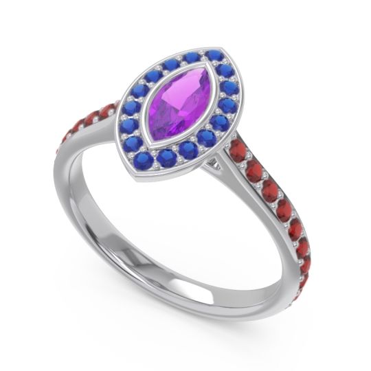 Halo Pave Marquise Pravahana Ring