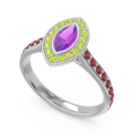 Halo Pave Marquise Pravahana Ring