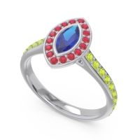 Halo Pave Marquise Pravahana Ring