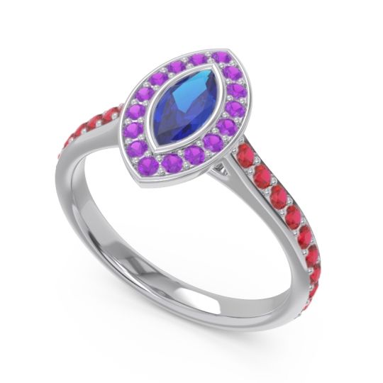 Halo Pave Marquise Pravahana Ring