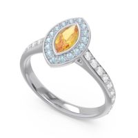 Halo Pave Marquise Pravahana Ring