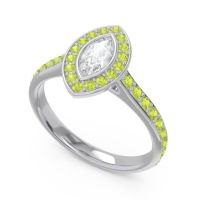 Halo Pave Marquise Pravahana Ring