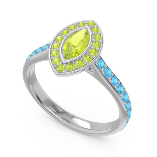 Halo Pave Marquise Pravahana Ring