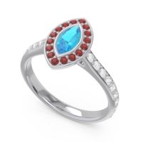 Halo Pave Marquise Pravahana Ring