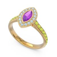 Halo Pave Marquise Pravahana Ring