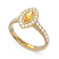 Halo Pave Marquise Pravahana Ring