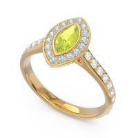 Halo Pave Marquise Pravahana Ring