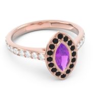 Halo Pave Marquise Pravahana Ring