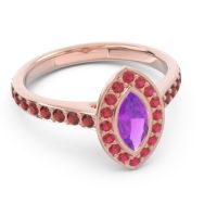Halo Pave Marquise Pravahana Ring