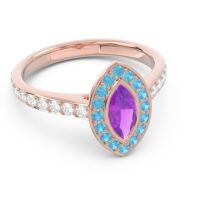Halo Pave Marquise Pravahana Ring