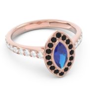 Halo Pave Marquise Pravahana Ring