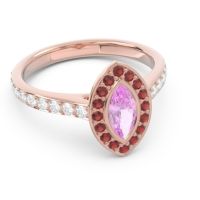 Halo Pave Marquise Pravahana Ring