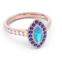 Halo Pave Marquise Pravahana Ring