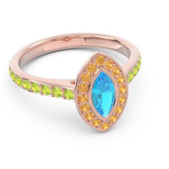 Halo Pave Marquise Pravahana Ring