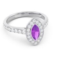 Halo Pave Marquise Pravahana Ring
