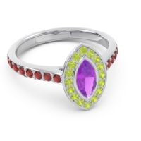 Halo Pave Marquise Pravahana Ring