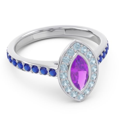 Halo Pave Marquise Pravahana Ring