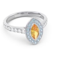 Halo Pave Marquise Pravahana Ring