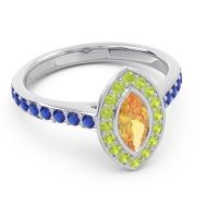 Halo Pave Marquise Pravahana Ring