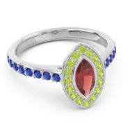 Halo Pave Marquise Pravahana Ring