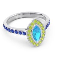 Halo Pave Marquise Pravahana Ring