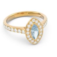 Halo Pave Marquise Pravahana Ring