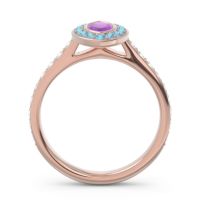 Halo Pave Marquise Pravahana Ring