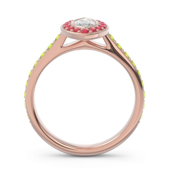 Halo Pave Marquise Pravahana Ring