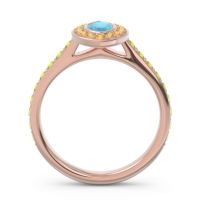 Halo Pave Marquise Pravahana Ring