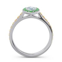 Halo Pave Marquise Pravahana Ring