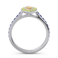 Halo Pave Marquise Pravahana Ring