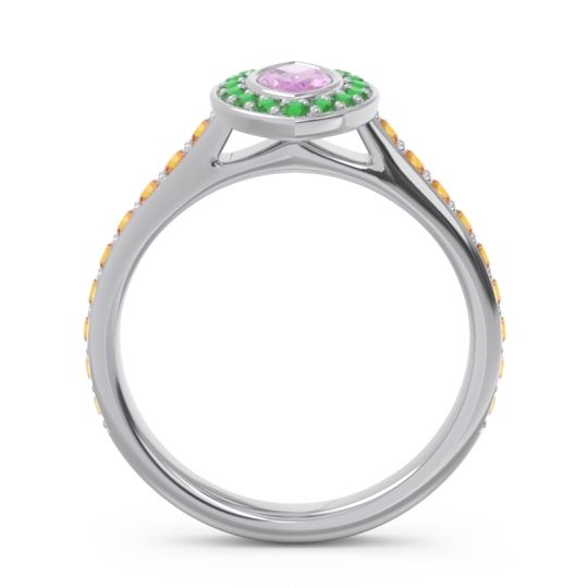 Halo Pave Marquise Pravahana Ring