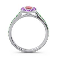 Halo Pave Marquise Pravahana Ring
