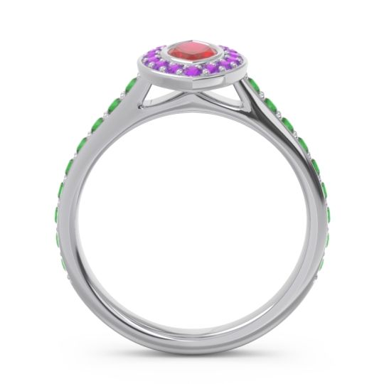 Halo Pave Marquise Pravahana Ring