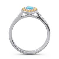 Halo Pave Marquise Pravahana Ring