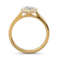 Halo Pave Marquise Pravahana Ring