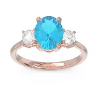 Three Stone Oval Matr Ring