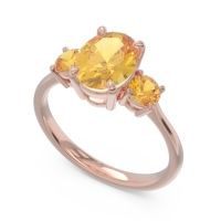 Three Stone Oval Matr Ring
