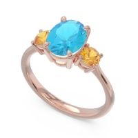 Three Stone Oval Matr Ring