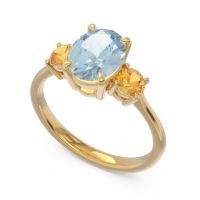 Three Stone Oval Matr Ring