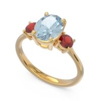 Three Stone Oval Matr Ring