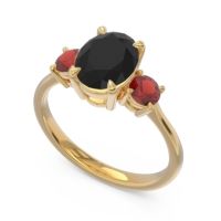 Three Stone Oval Matr Ring