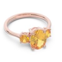 Three Stone Oval Matr Ring