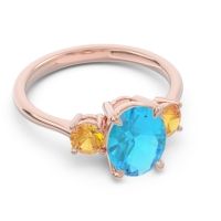 Three Stone Oval Matr Ring